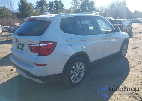 2016 BMW X3 xDrive28I from USA, damaged, VIN 5UXWX9C57G0D68785